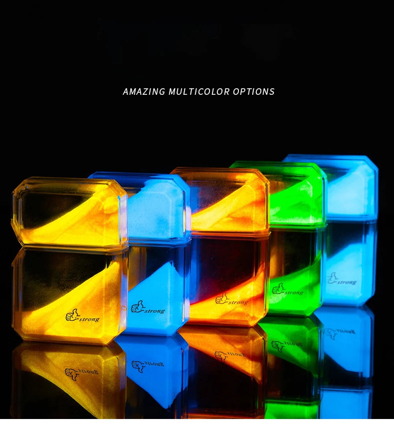 Unusual Quicksand Luminous Kerosene Lighter Inflatable Lighter Windproof Cigarette Lighter Smoking Accessories Men Gift Cool