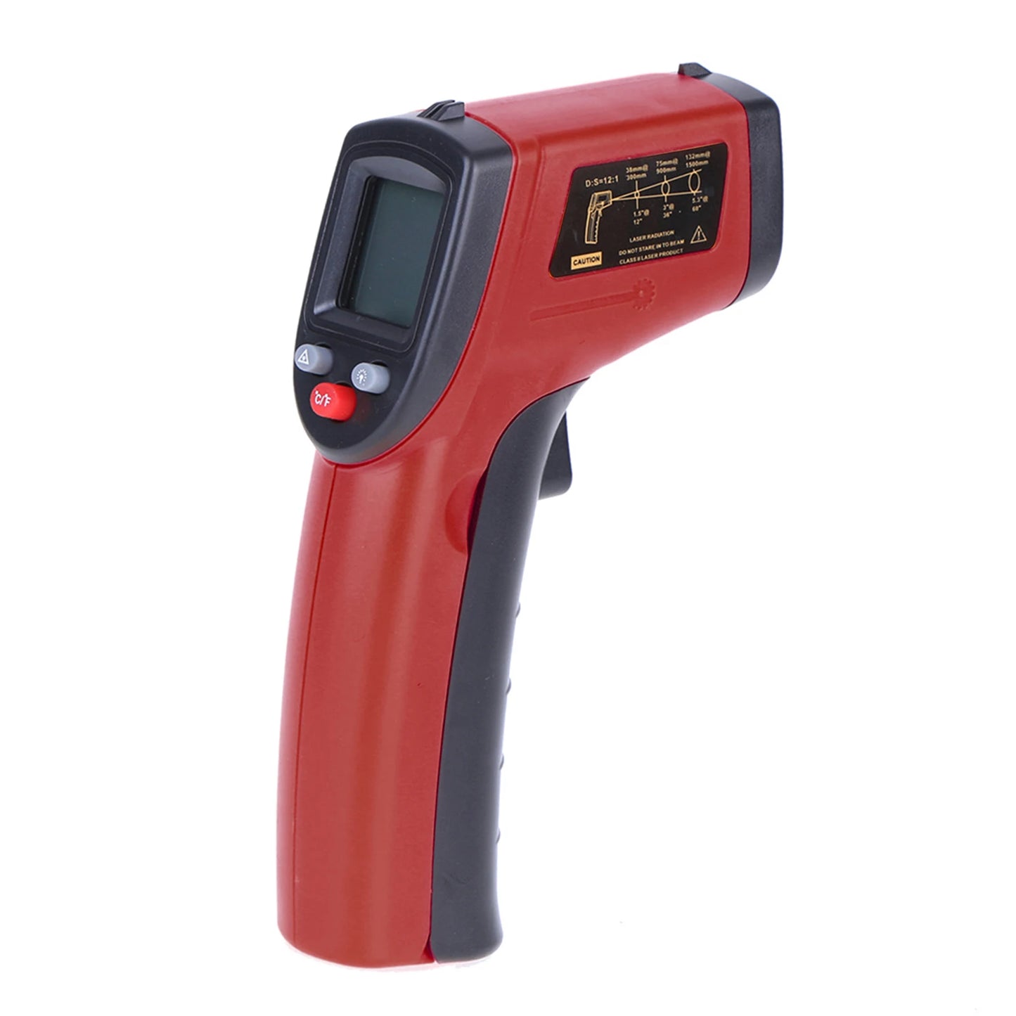 Digital Infrared Thermometer Laser Industrial Temperature Gun Non-Contact with Backlight -50-380°C（NOT for Humans）Battery not in