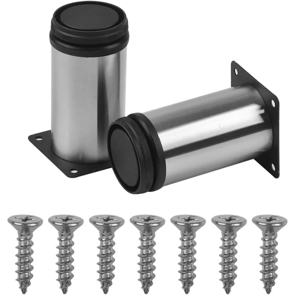 Metal Furniture Legs Adjustable Table Legs, Stainless Steel Kitchen Feet for Cabinet Furniture, Office Furniture,Sofa