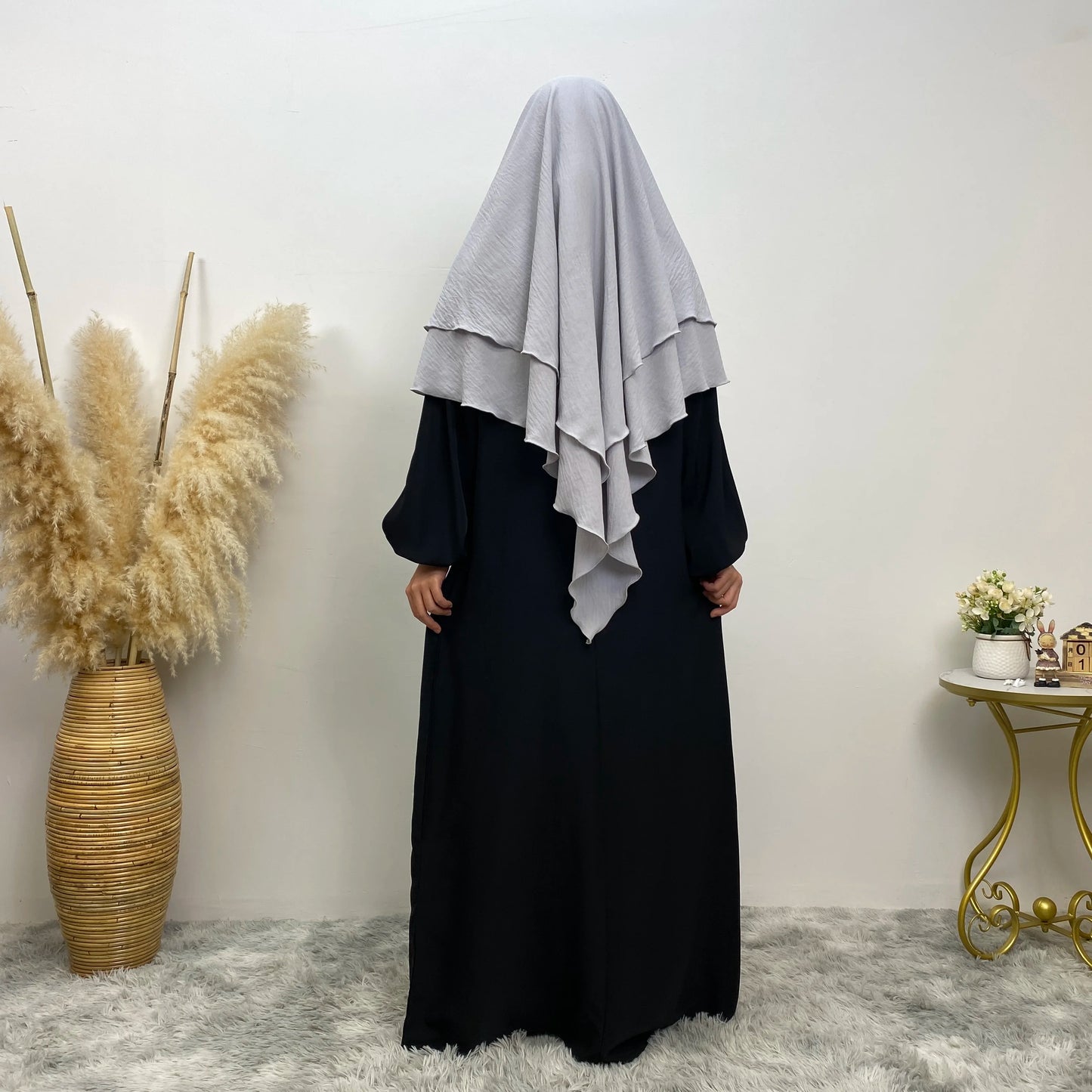Islamic Clothing Women Muslim Plain Long Khimar Hijab Scarf Headcover Eid Prayer Garment Headdress Dubai Saudi Turkey Indonesia