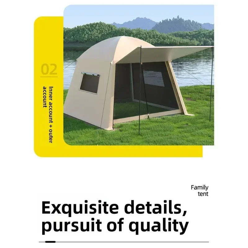 Large Outdoor Tent Canopy Sunshade Screen Gazebo Portable Mosquito Proof Camping Shelter