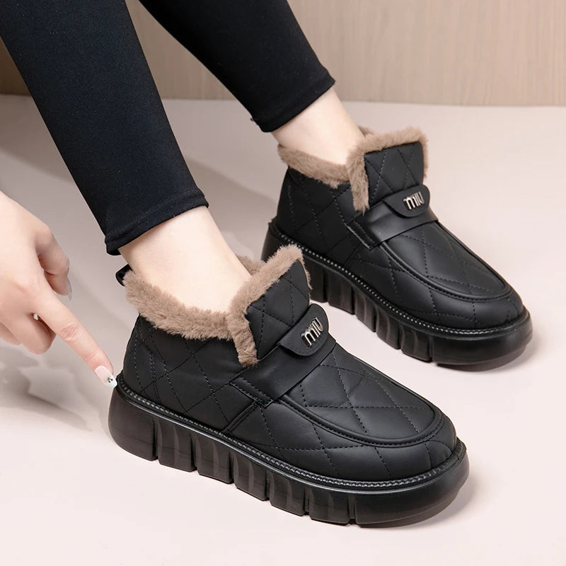 2026 Winter New Arrival Women's Shoes Thick Bottom Anti-Slip Wear-Resistant Cold-Proof Warm Comfortable Free Shipping