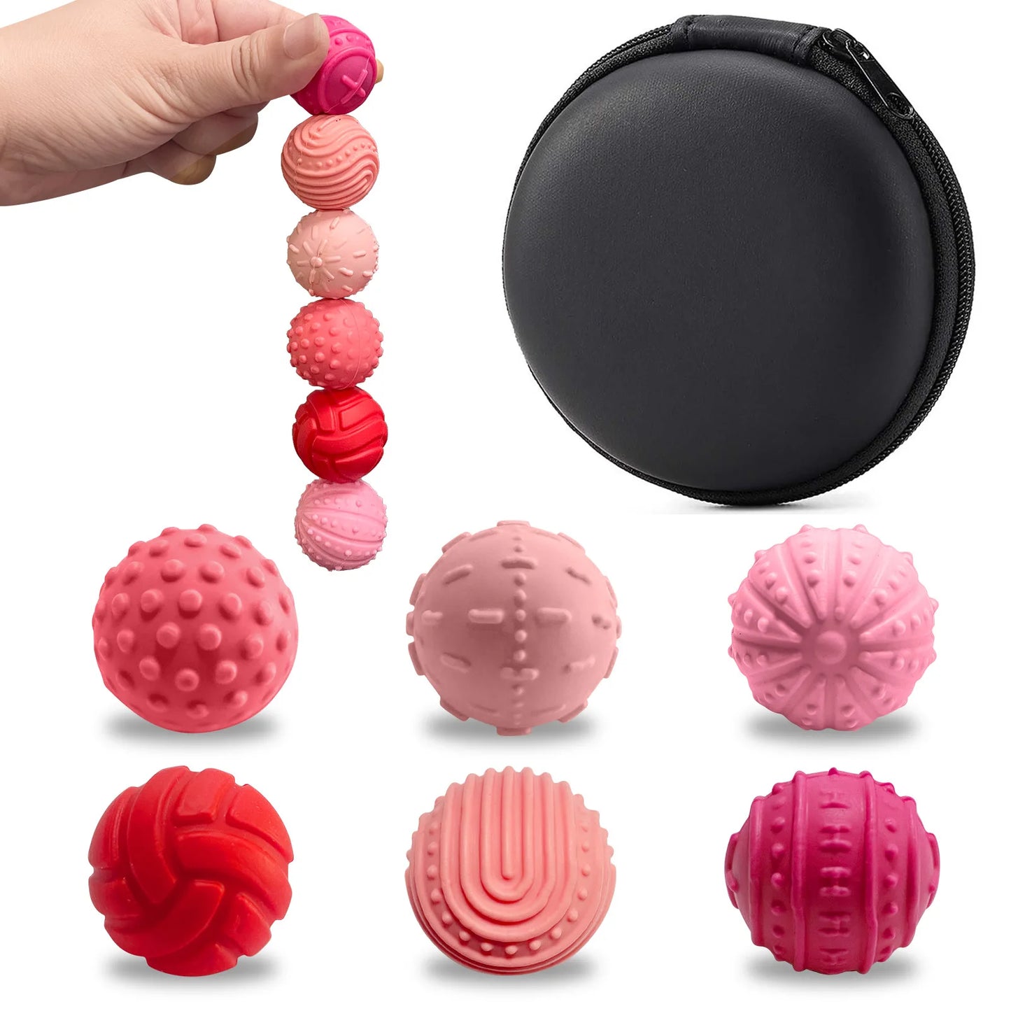 Silicone Magnetic Sensory Balls Fidget Toy Worry Balls Autism Calming Fidgeting Toy Kid Adults Anxiety Relief Stress Sensory Toy