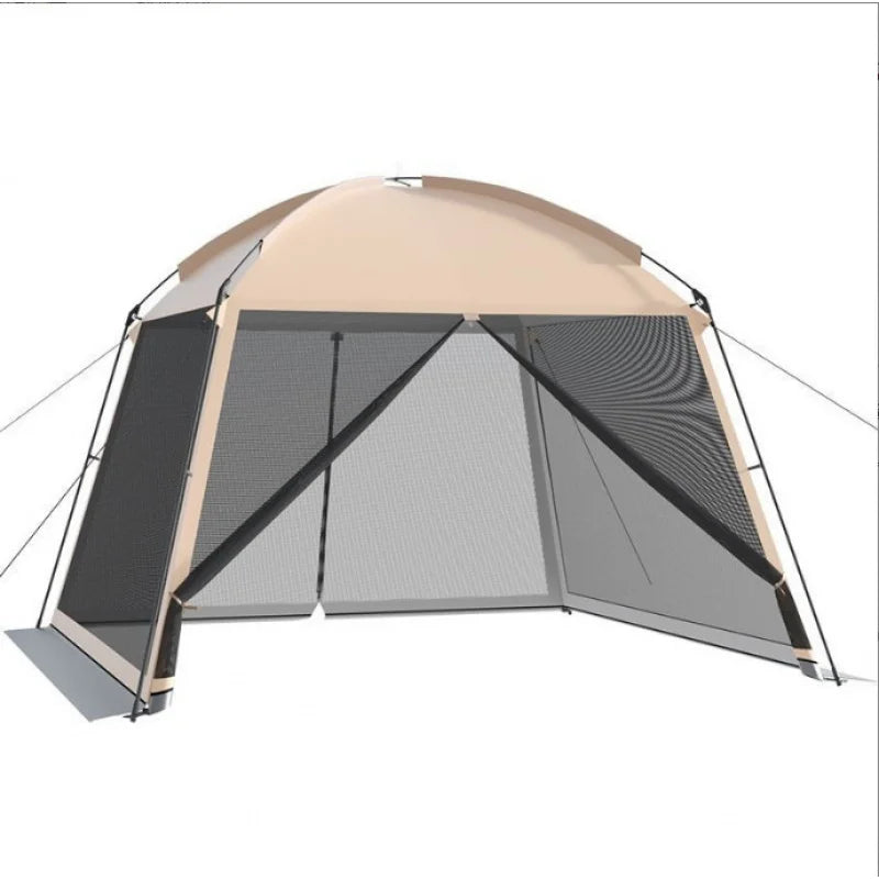 Outdoor Large Tent Canopy Sunshade Netting Portable Mosquito-Proof Tent Beach Camping Gazebo