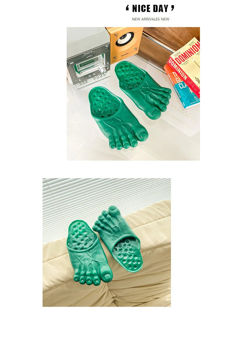 Funny Slippers Man Women Footwear Shoes For Men Sandals Male House Shoes Beach Slippers Uniex Slippers Bigfoot Amazing Sandals