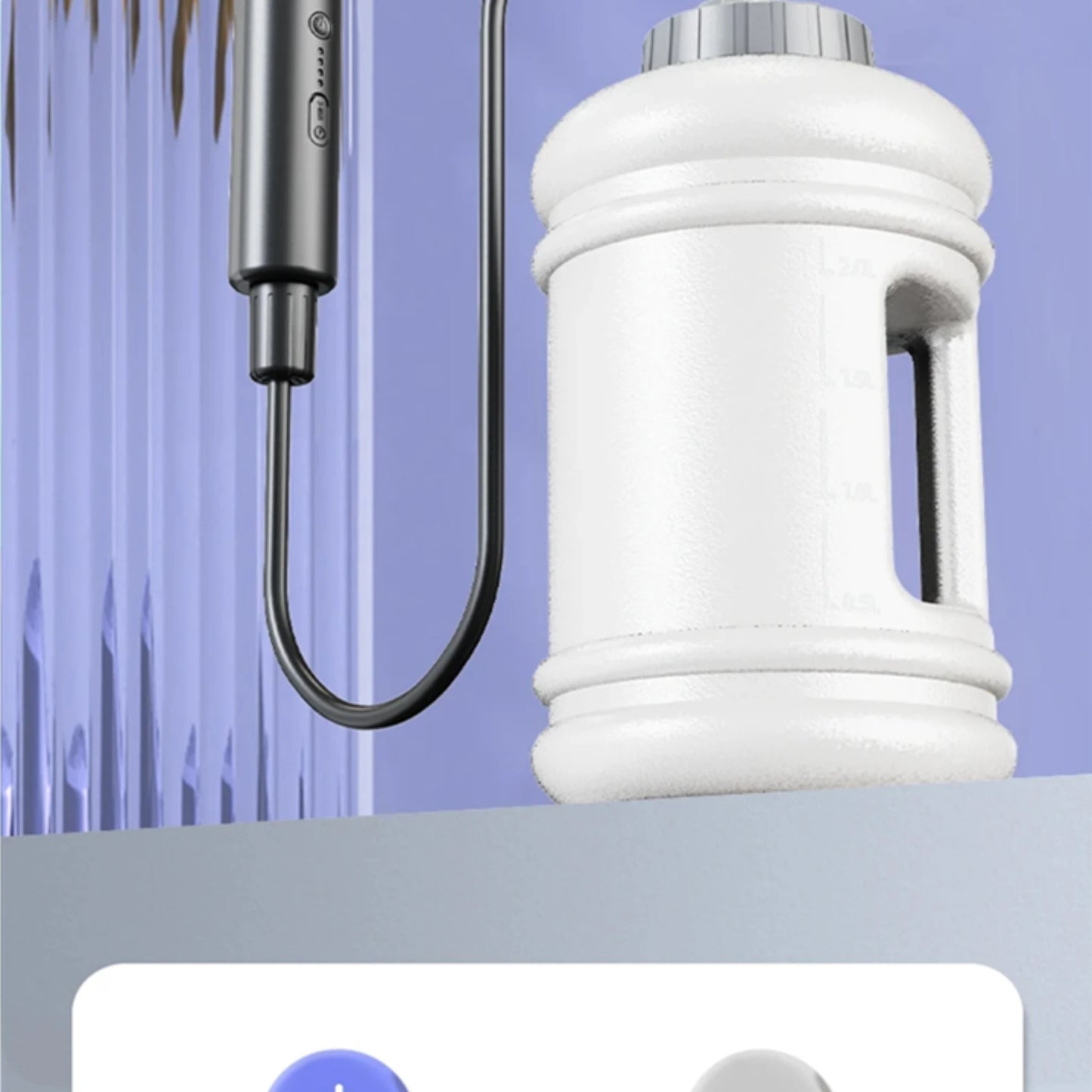 2.5L Portable Electric Bidet Sprayer, IPX6 Waterproof Rechargeable Handheld Hygiene Shower for Travel Camping Outdoor Cleaning