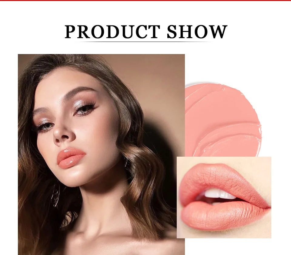 High Quality Popfeel Waterproof Lasting Matte Luxury Velvet Lipstick Make up Smudge-Free Pigmented Lipsticks Lip Gloss Cosmetics
