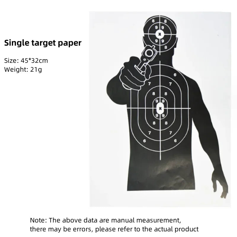 Archery Target Paper 45 * 32cm Fun Shooting Function Picture Training Accessories Splash Activity Paper Target