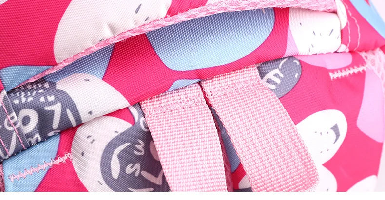 Student Boys And Girls School Bags Love Heart Printed Student Shoulder School Bags 1-6 Grade Light Weight Double  Shoulder Bags