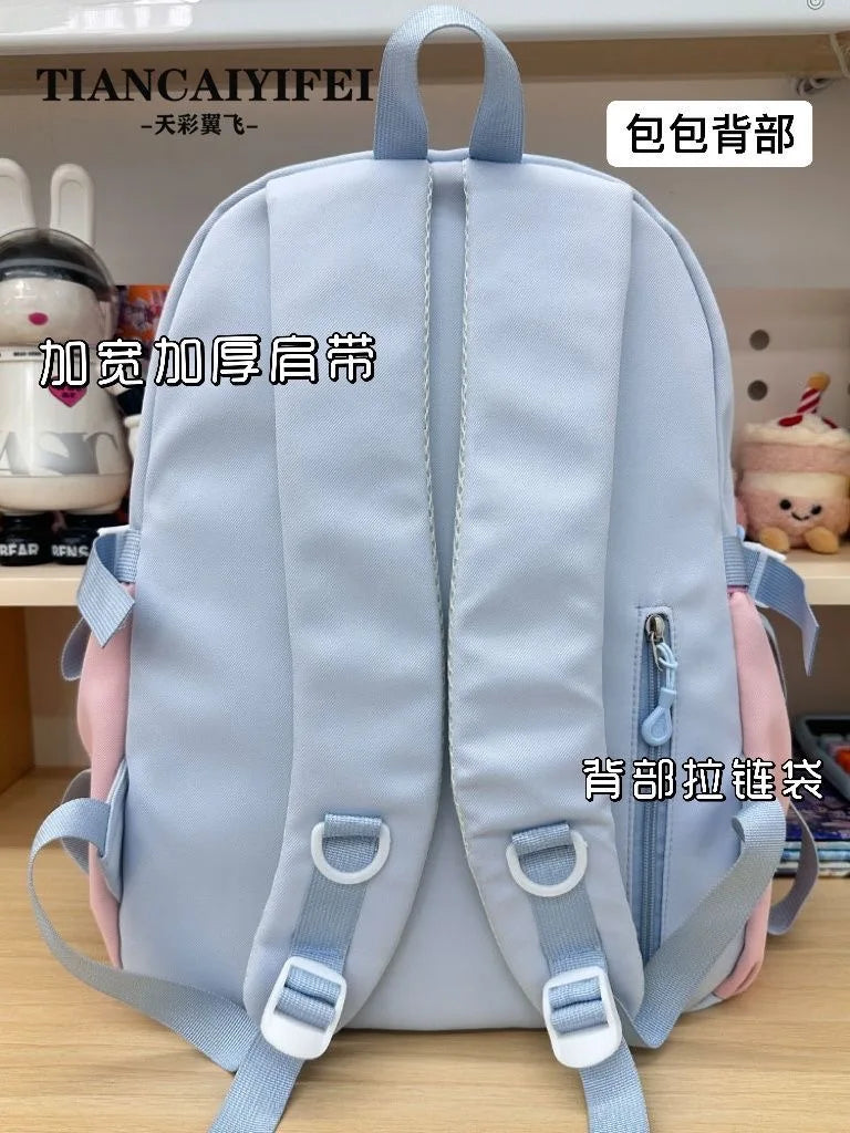 School Bag Ita Bag Young Girl School Backpacks Girl Ins Sweet Japanese Backpack Y2K Transparent Display Bag Large Backpack