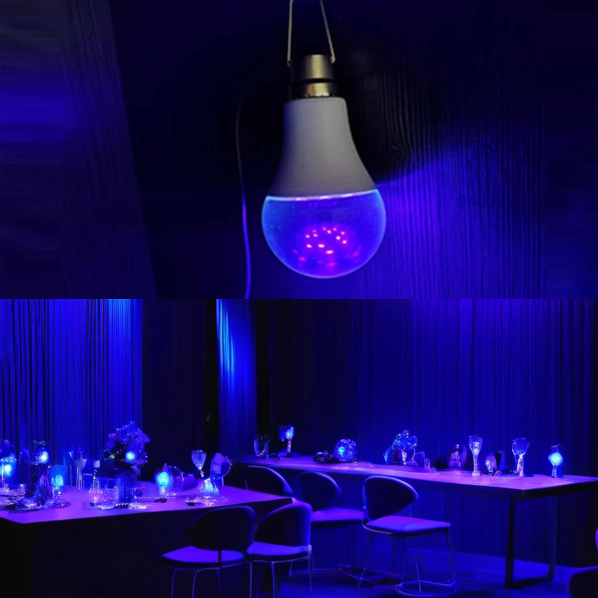 USB uv black light bulb 5V with switch violet light tube suitable for fluorescent birthday party cabinet decoration magic carpet