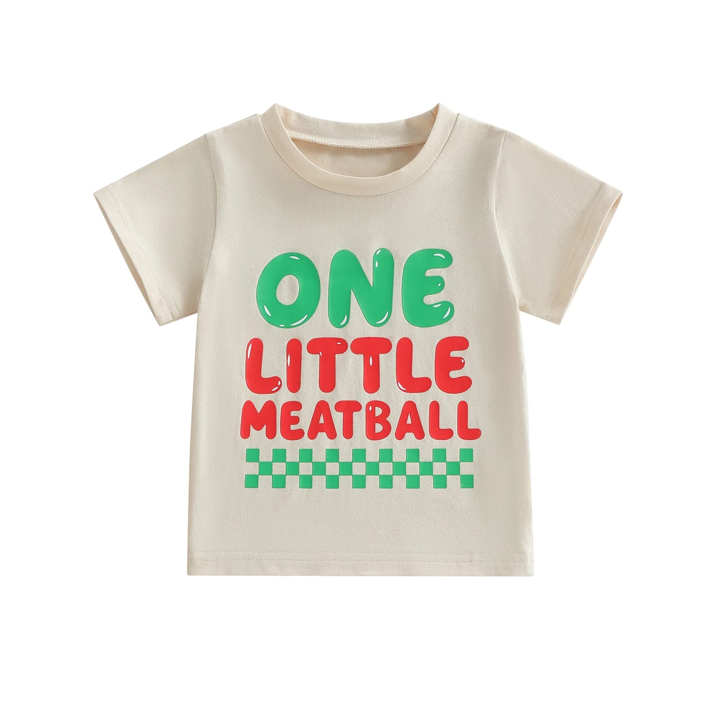 Baby Boys Birthday Shirts Fashion Short Sleeve Round Neck Checkered Letter Print Tops Toddler T-Shirts