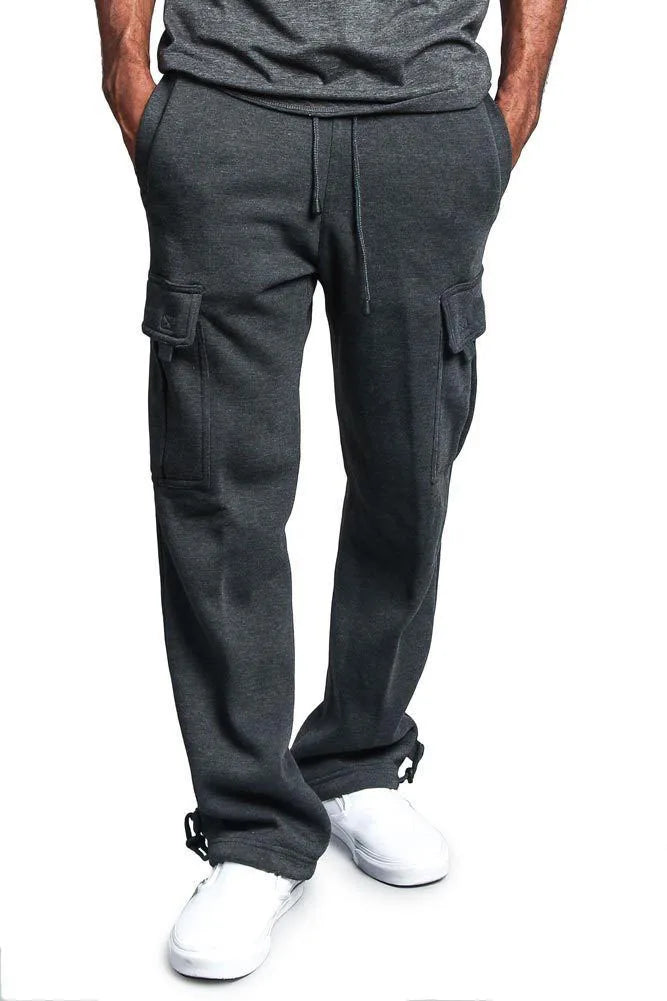 Spring and Autumn New Men's Sports Leisure Trousers Multi-pocket Loose Solid Color Cargo Work Pants Streetwear Men Pants