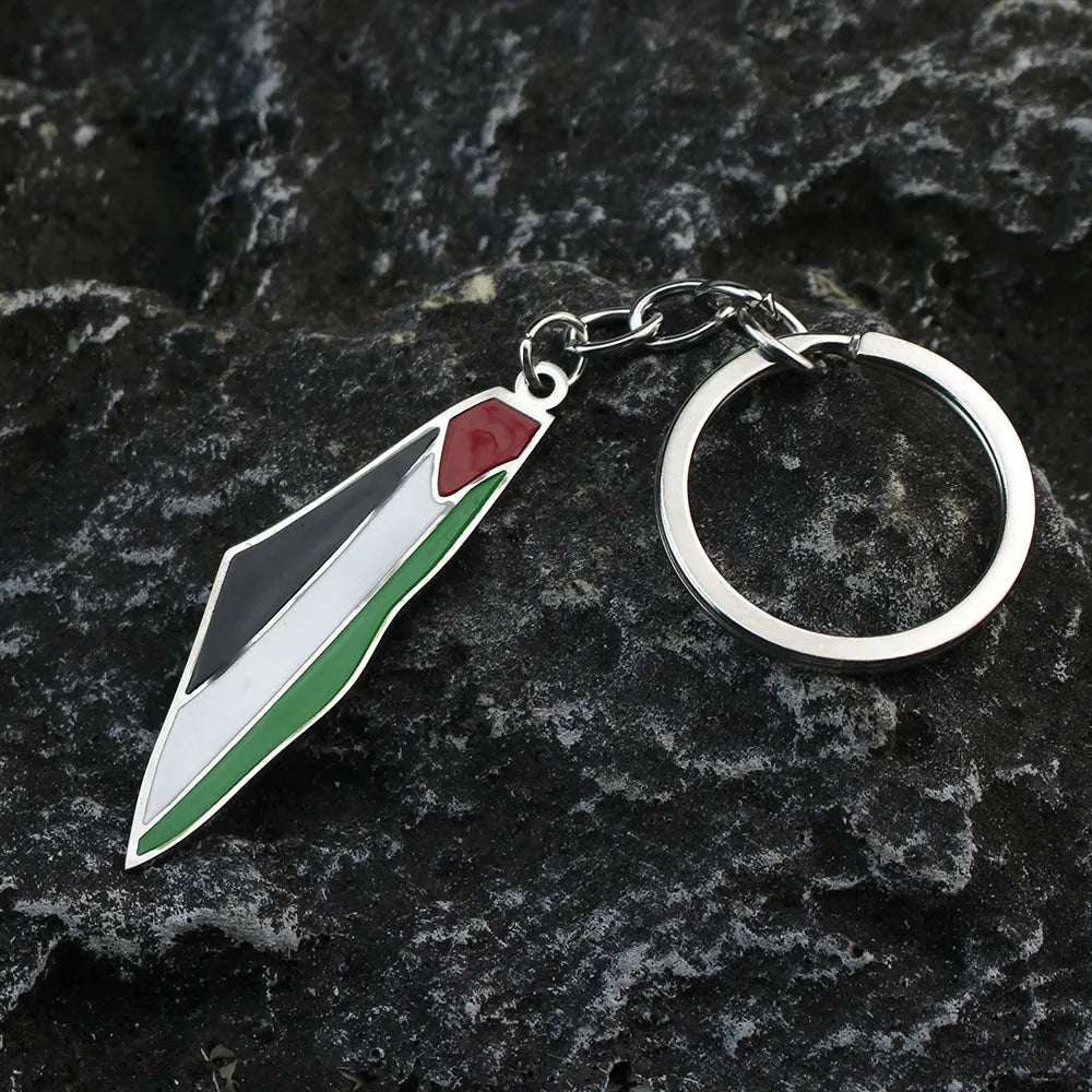 Palestine Map Flag Pendant Necklace For Women Men Stainless Steel Map Geography Necklace Choker Chain Jewelry