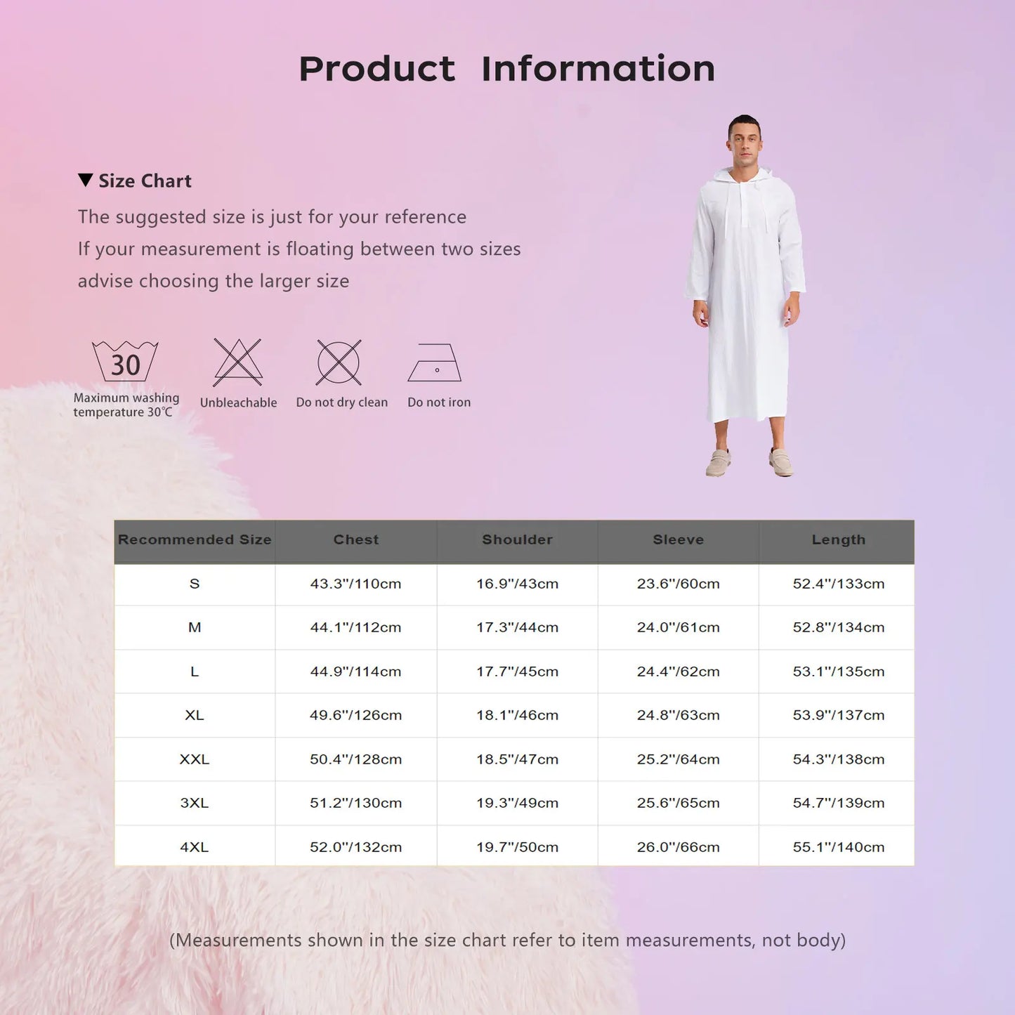 Islamic Kaftan Muslim Jubba Arabic  Thobe Men's Clothing Hooded Long Sleeves Pockest Buttons Long Loose Gown Shirt Dresses