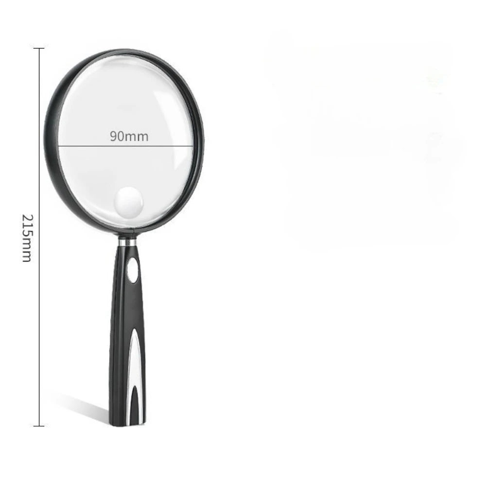 Magnifying Glass for The Elderly, High-definition, High-power, Extra-large Field of View, Hand-held