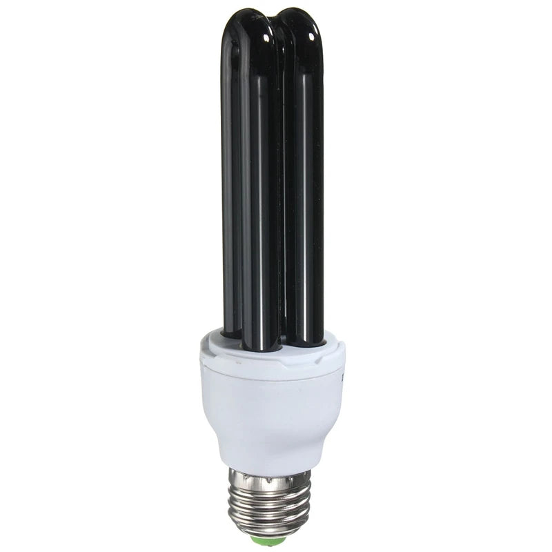 15W 20W 30W 40W E27 UV Light Bulb AC220V  Straight Low Energy Ultraviolet Fluorescent Black Light CFL Violet  Detection Lamp