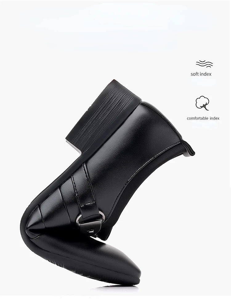 Men Dress Shoes Slip on Formal Suit Wedding Shoes for Male  Wedding Office Work Shoes Slip on Loafers Elegant Man Dress Shoes