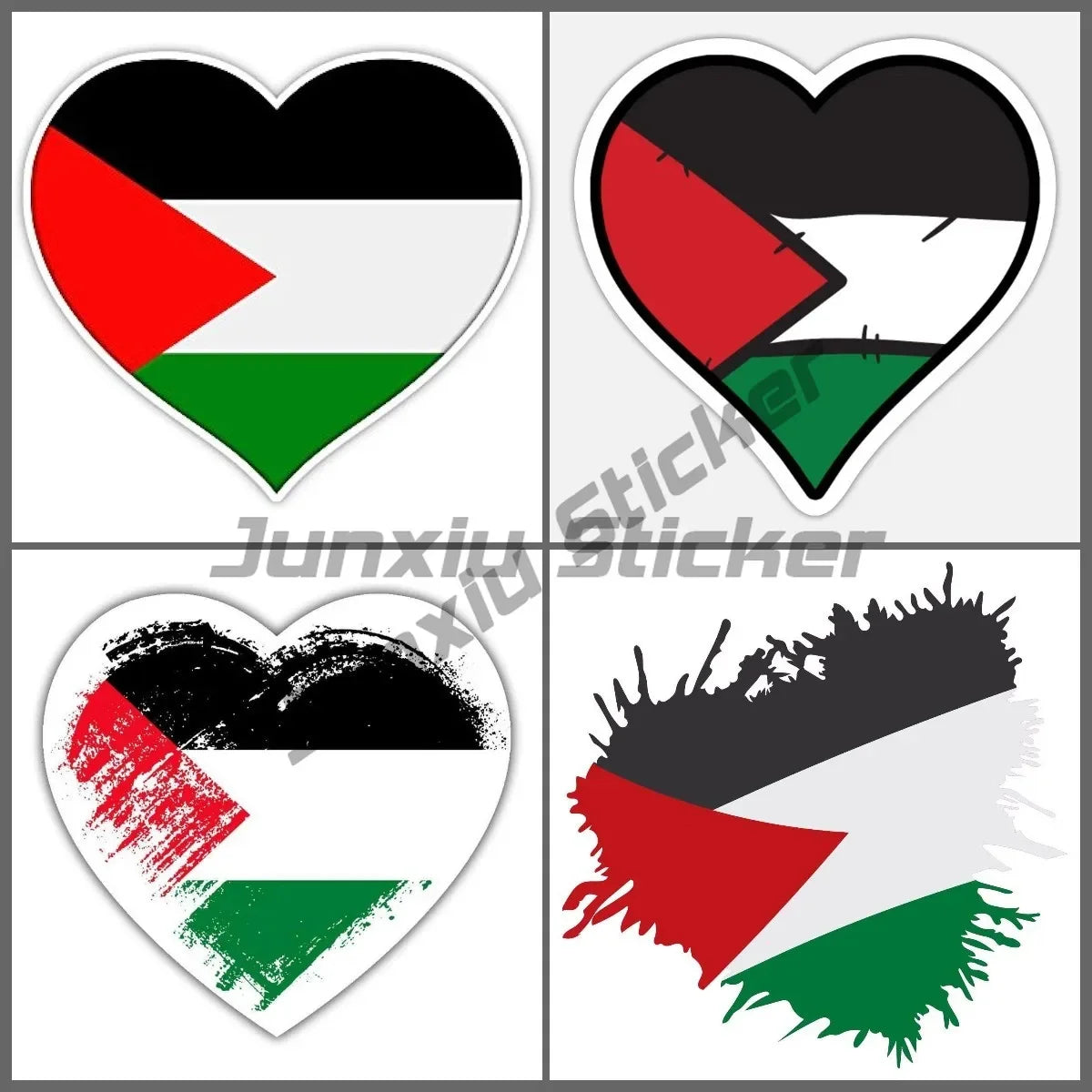 Palestine Flag Car Sticker Vinyl Self-adhesive Waterproof Sticker RV Camper Caravan Car Bicycle Helmet Decoration Accessories