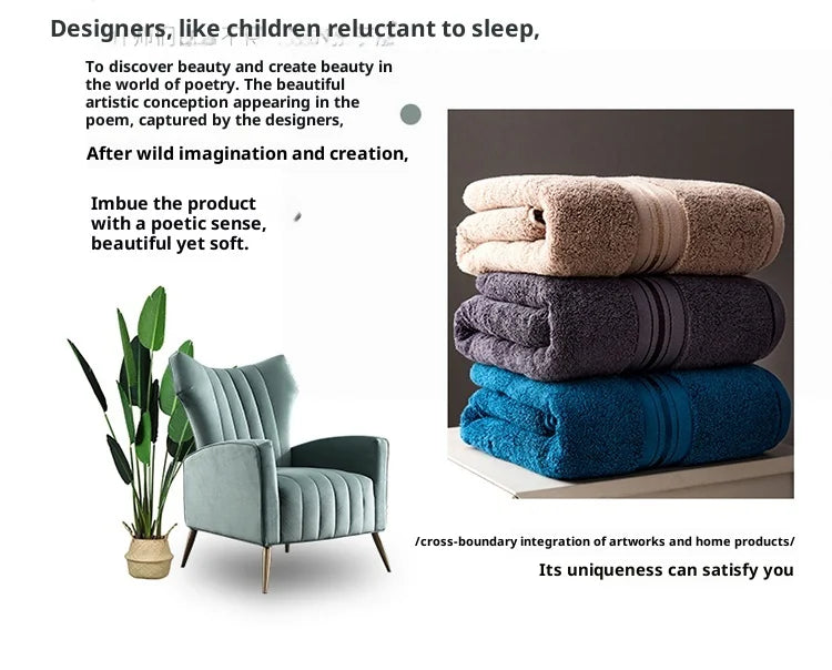 Egyptian Cotton Bath Towels Towels Combed Face Towels Set or Individually Suitable for Sports Travel Home Hotel and Bathroom Use