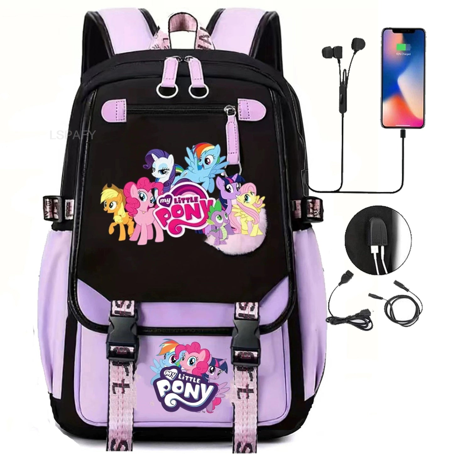 My Little Pony SchoolBags Fashion Boys Girls Backpack Rucksack Casual Travel Multipocket Book Bags New Semester Gift