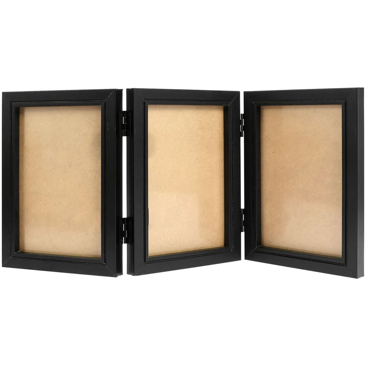 Wooden Photo Frame Foldable Hinged Picture Frame Table Ornament Souvenir for Bedside Bookshelf Office Picture Album Storage Box