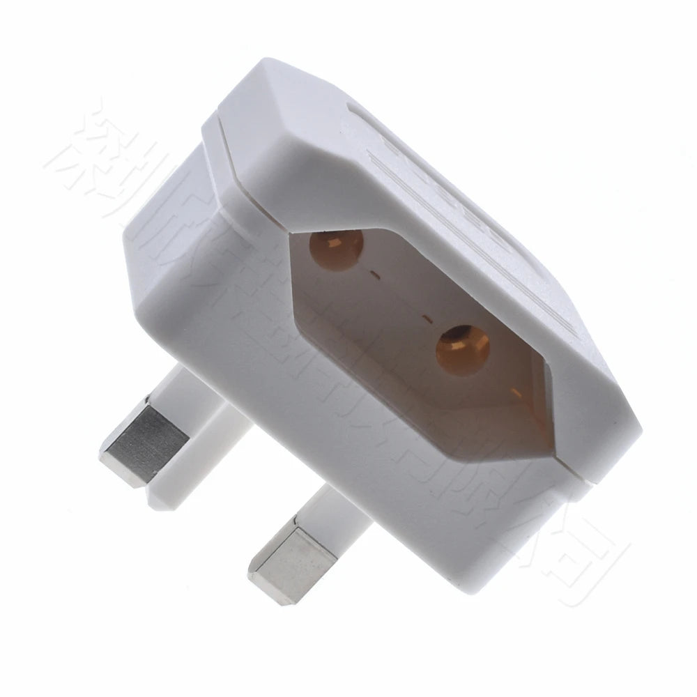European EU 2Pin to UK 3Pin Power Socket Travel Plug Japan European EU to UK Travel Adapter Electrical Charger Adapter Converter