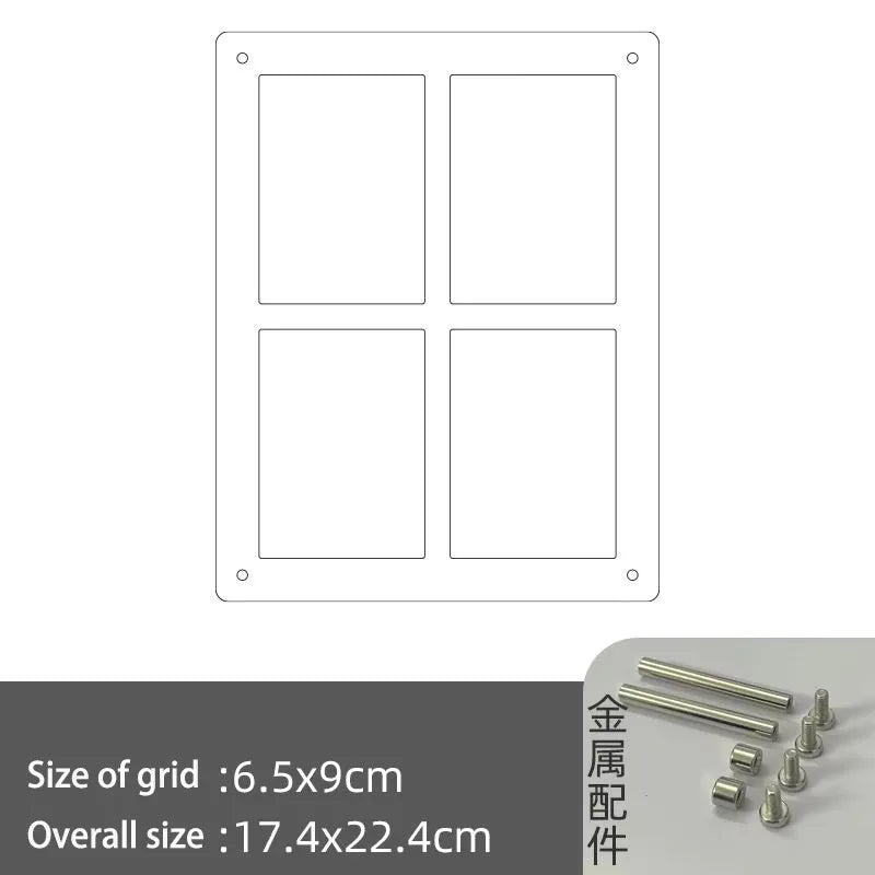 Acrylic Polaroid Frames,Clear Desk Floating Picture Frame for Fujifilm Instax Film,Family and Wedding Collage Picture Frames