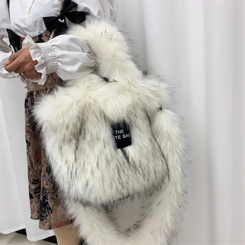 Large The Tote Bags for Women Winter Fashion New Shoulder Messenger Bag Female Designer Brand Sling Cross Handbags High Quality