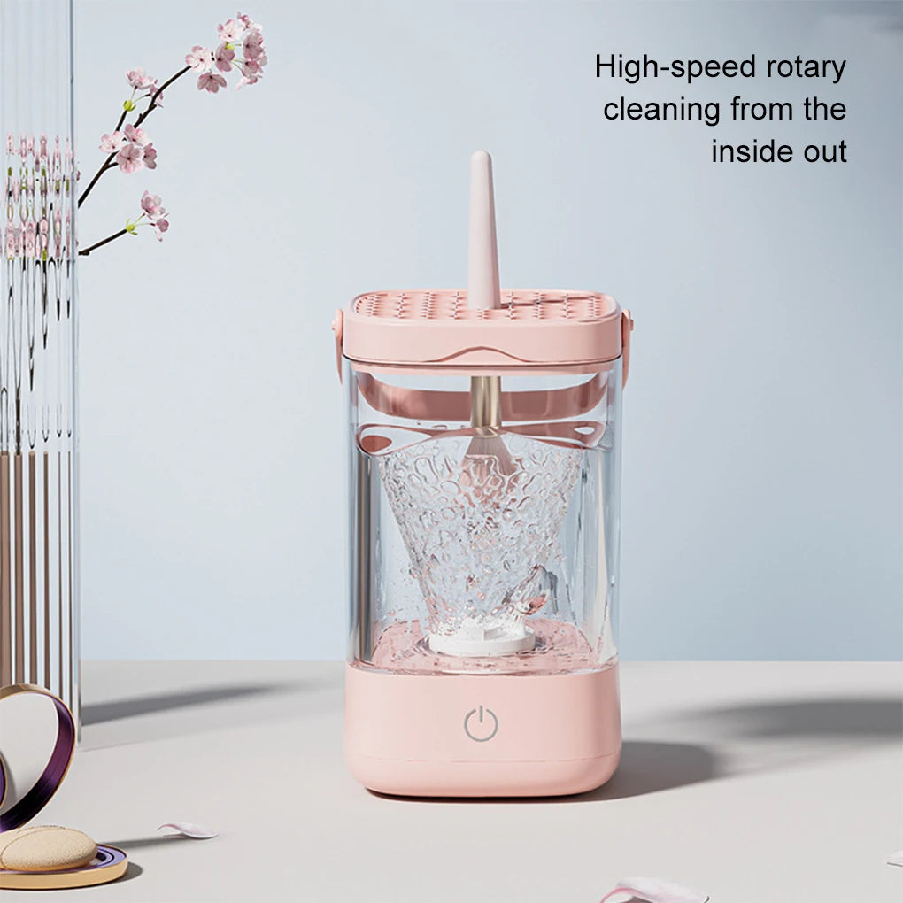 Portable Electric Makeup Brush Cleaner Electric USB Quick Cleaner Cleaning Brush Automatic Makeup Brush Cleaning Stand Device
