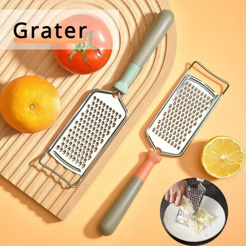 Cheese Grater, Stainless Steel Graters for Kitchen, Premium Cheese Grater with Handle, Cheese Grater Lemon Zester Handheld