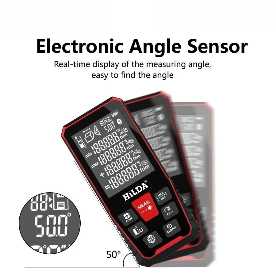 Laser Distance 50M/100M/120M Rangefinder Profesional Meter Laser Range Finder Ruler Test Tool