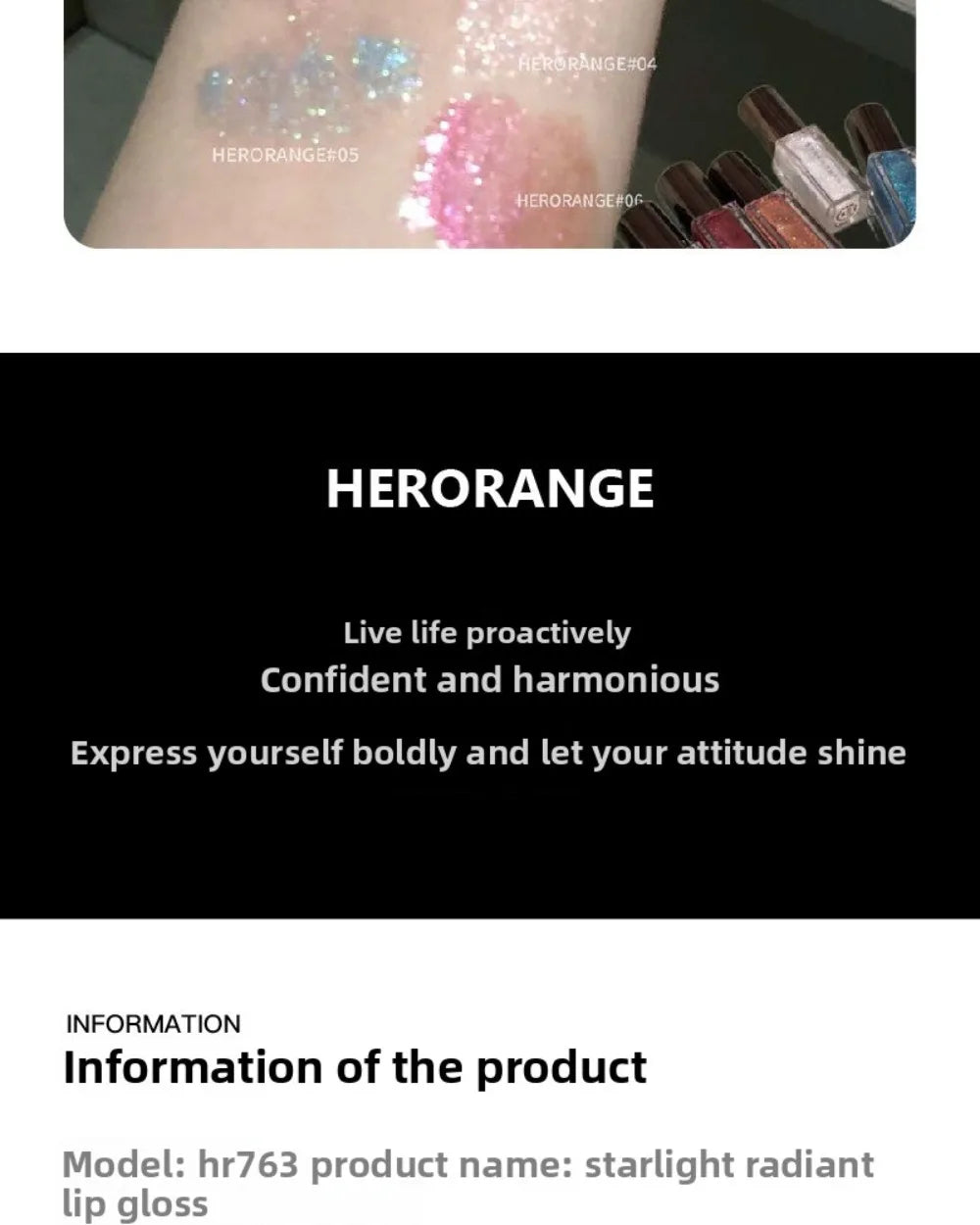 Sparkle Long-Lasting Lip Gloss Non-Fading Moisturizing Liquid Lipstick Non-Sticky Clear Lip Glaze for Women