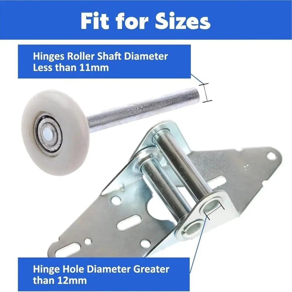 20pcs Quiet Roller Garage Door Rollers High Load Precision Bearing Garage Roller Kit Noise Reduction Heavy Duty