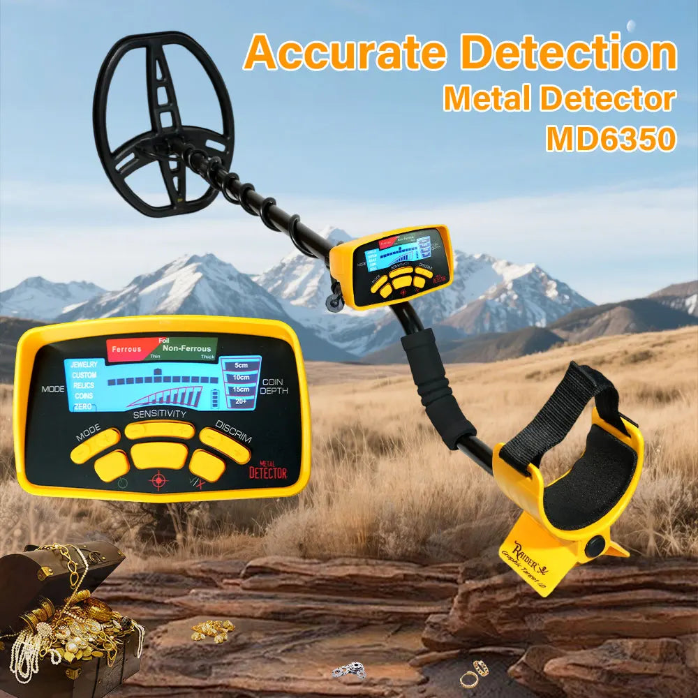 Metal Detector MD-6350 High Sensitivity Gold Digger Professional Treasure Hunter Detecting Equipment Jewelry/Coins/gold