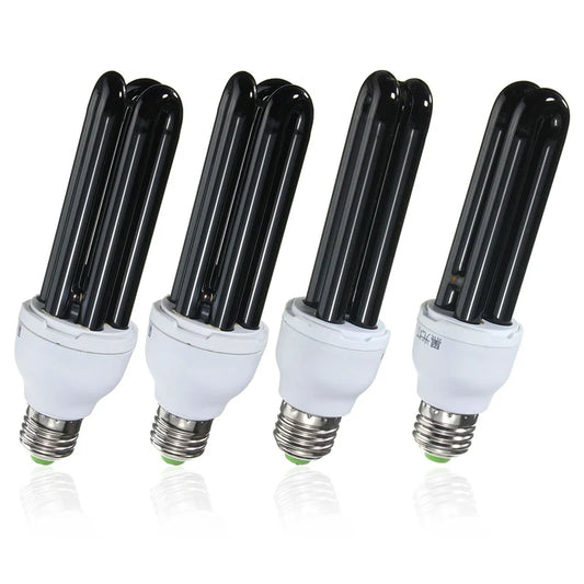15W 20W 30W 40W E27 UV Light Bulb AC220V  Straight Low Energy Ultraviolet Fluorescent Black Light CFL Violet  Detection Lamp