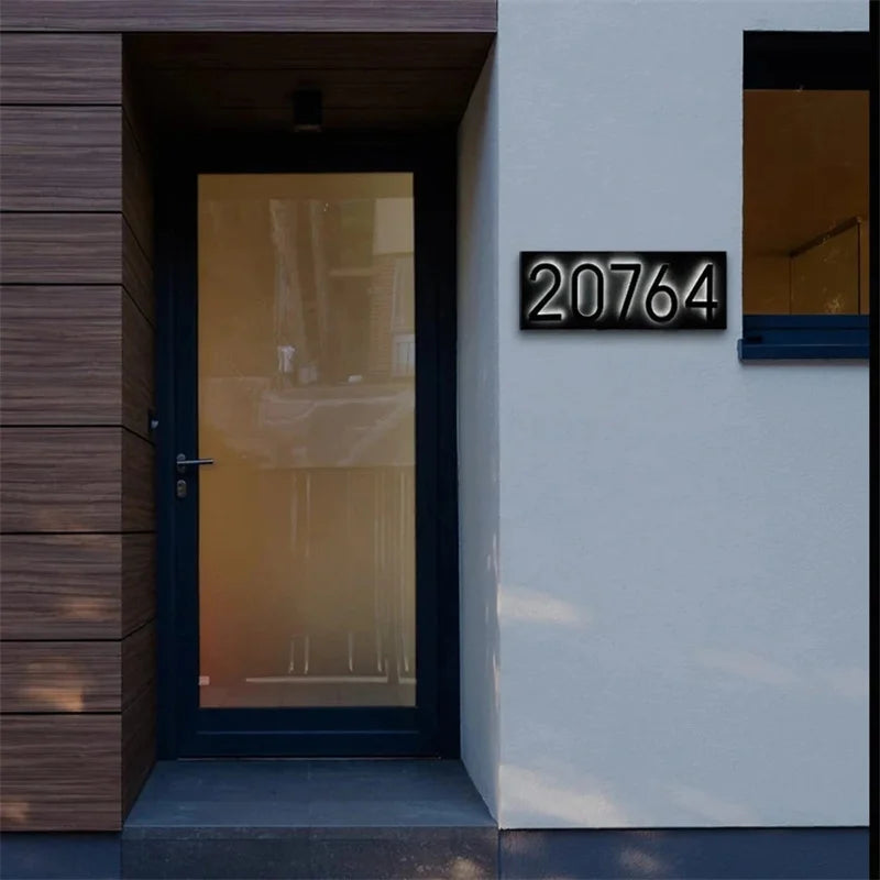 LED House Number,BackLit House Number,Door Numbers Sign, Light up House Numbers, Address Number ,Home Wall Decor