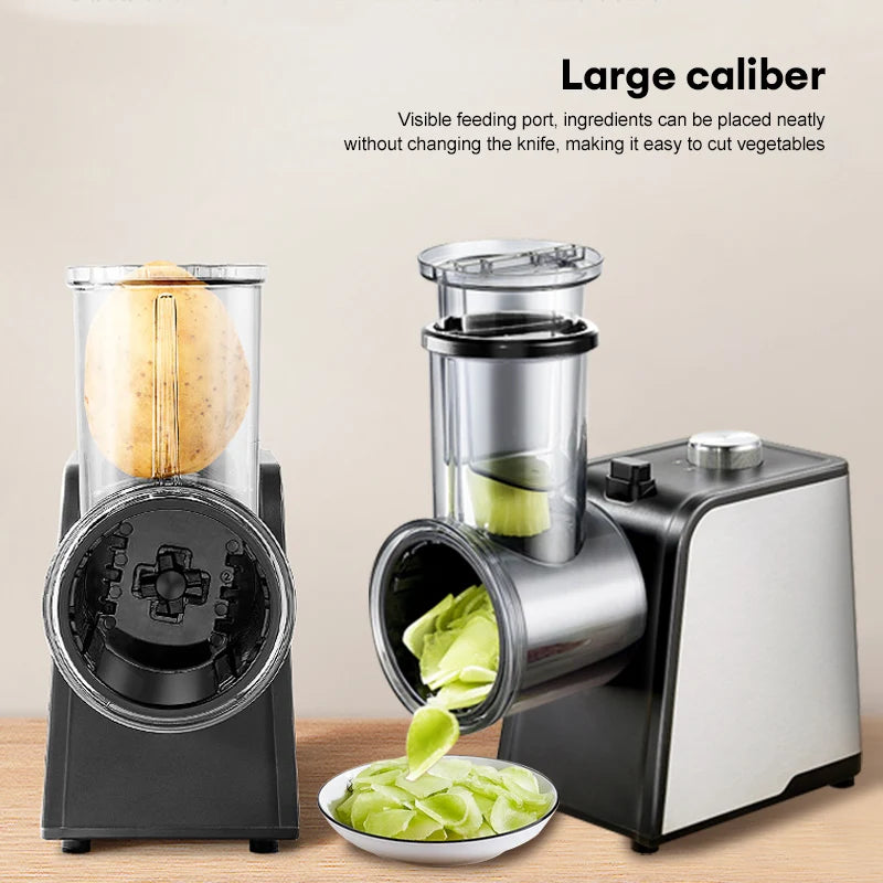 Electric Vegetable Chopper - Powerful Kitchen Salad Machine for Effortless Slicing, Dicing, and Cutting of Fruits, Vegetables