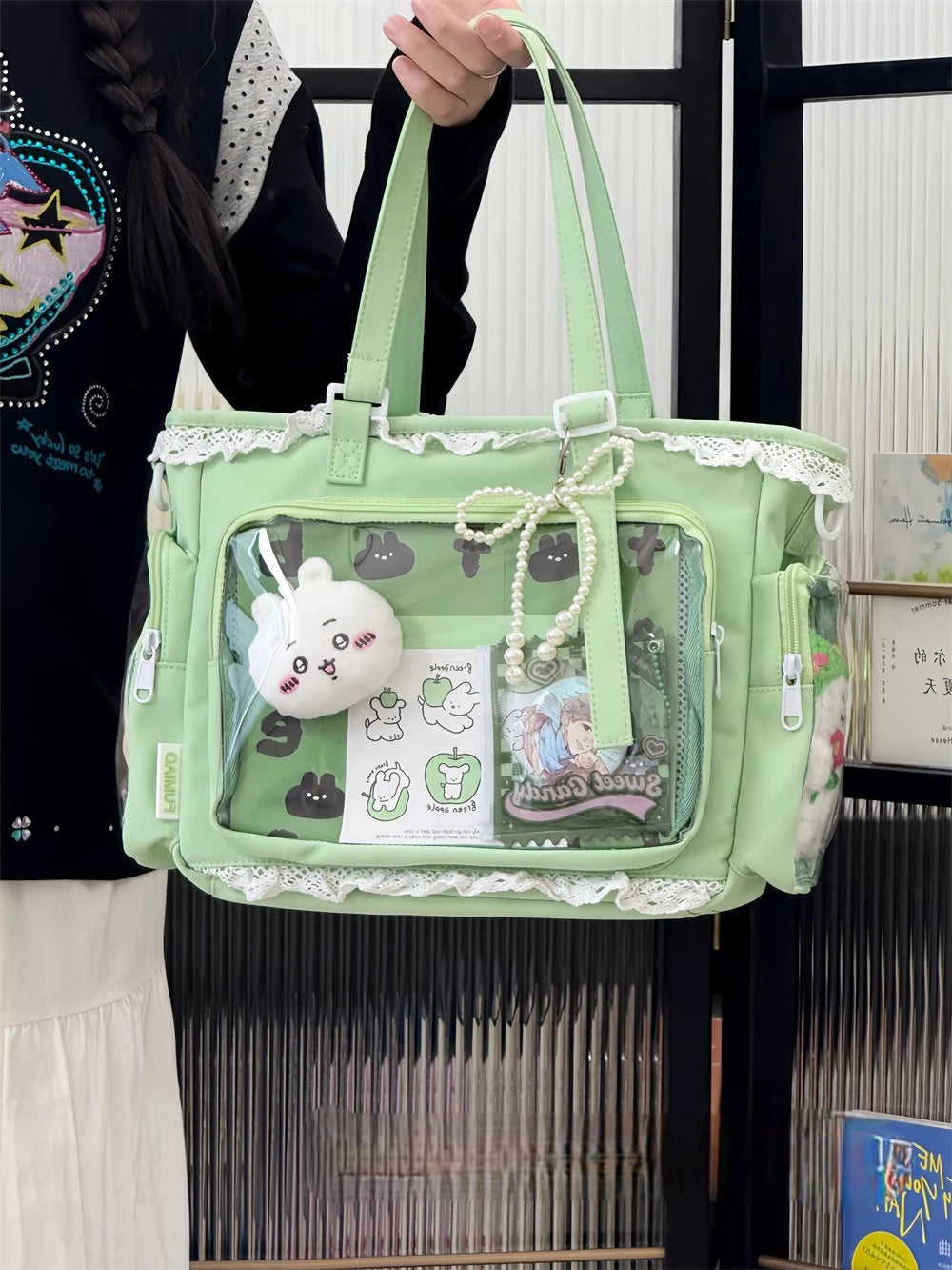 Ballet Girl Large Appetite Itabag Japanese Two-Dimension Single Shoulder Crossbody Bag Gift For Friends Women'S Handbag