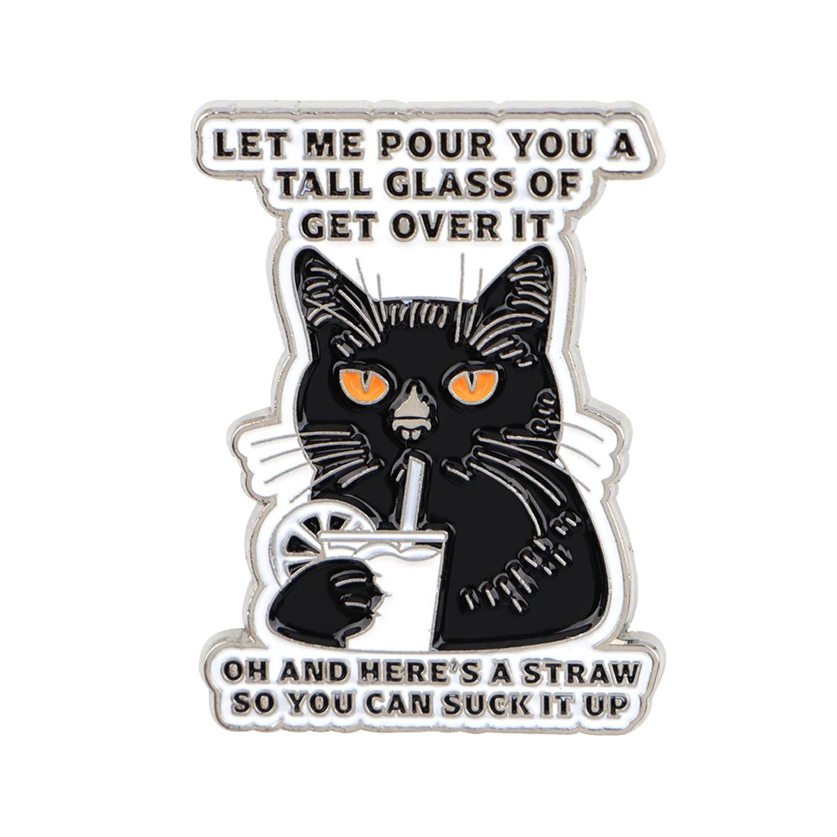 Autism Quotes Enamel Pins ADHD Brooches Black Cat Badge Lapel Pin For Backpack Clothes Accessories Medical Jewelry Birthday Gift