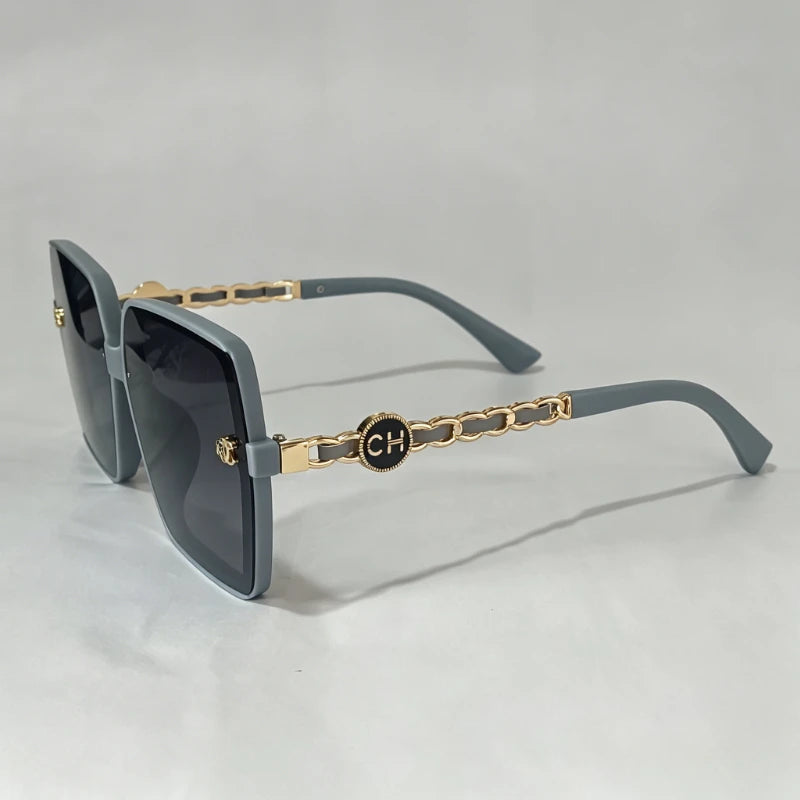 Fashion New Shades Sunglasses for Women Polarized Large Frame Square Retro Sun Glasses Gradient Ladies Sunglass for Men UV400
