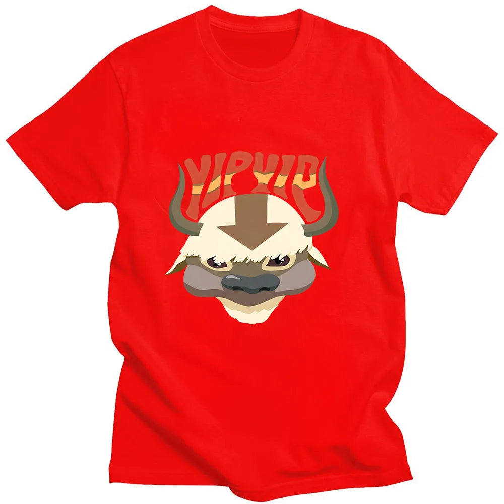 YIP APPA Game T Shirt Anime Print Cartoon O-neck Tee-shirt Short Sleeve Retro Harajuku Tshirt Camiseta Hombre Comic Cute Tops