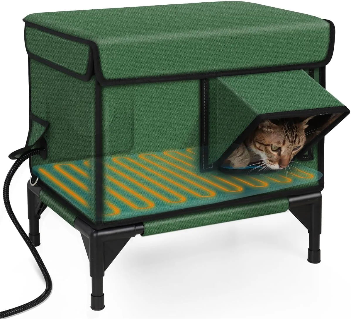 Cat litter Outdoor heating and insulation Cat litter Foldable  cage  delivery room Pet house Universal in all seasons
