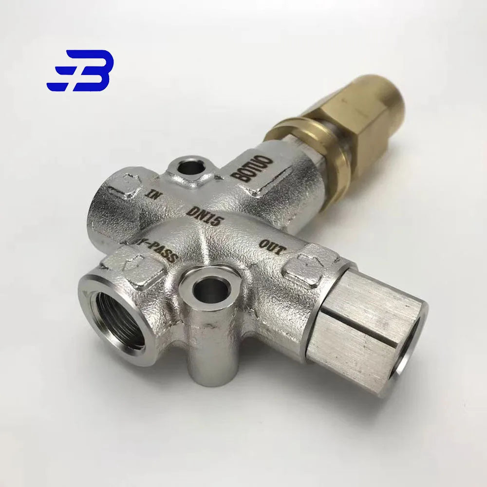 500-600bar Pressure Washer Adjustable High Pressure Washer Parts Regulator Bypass Pressure Washer Unloader Valve VHP60