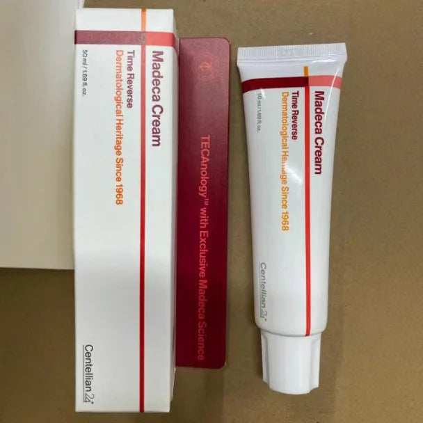 Korean Madeca Time Reverse Advanced Cream - Centella Asiatica Face Repair Moisturizing Lightweight Fast-Absorbing Skin Care