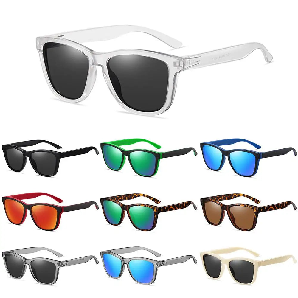 Polarized Sunglasses - Men & Women Mirrored Driving Fishing Sun Glasses with UV400 Protection, Classic Retro Shades