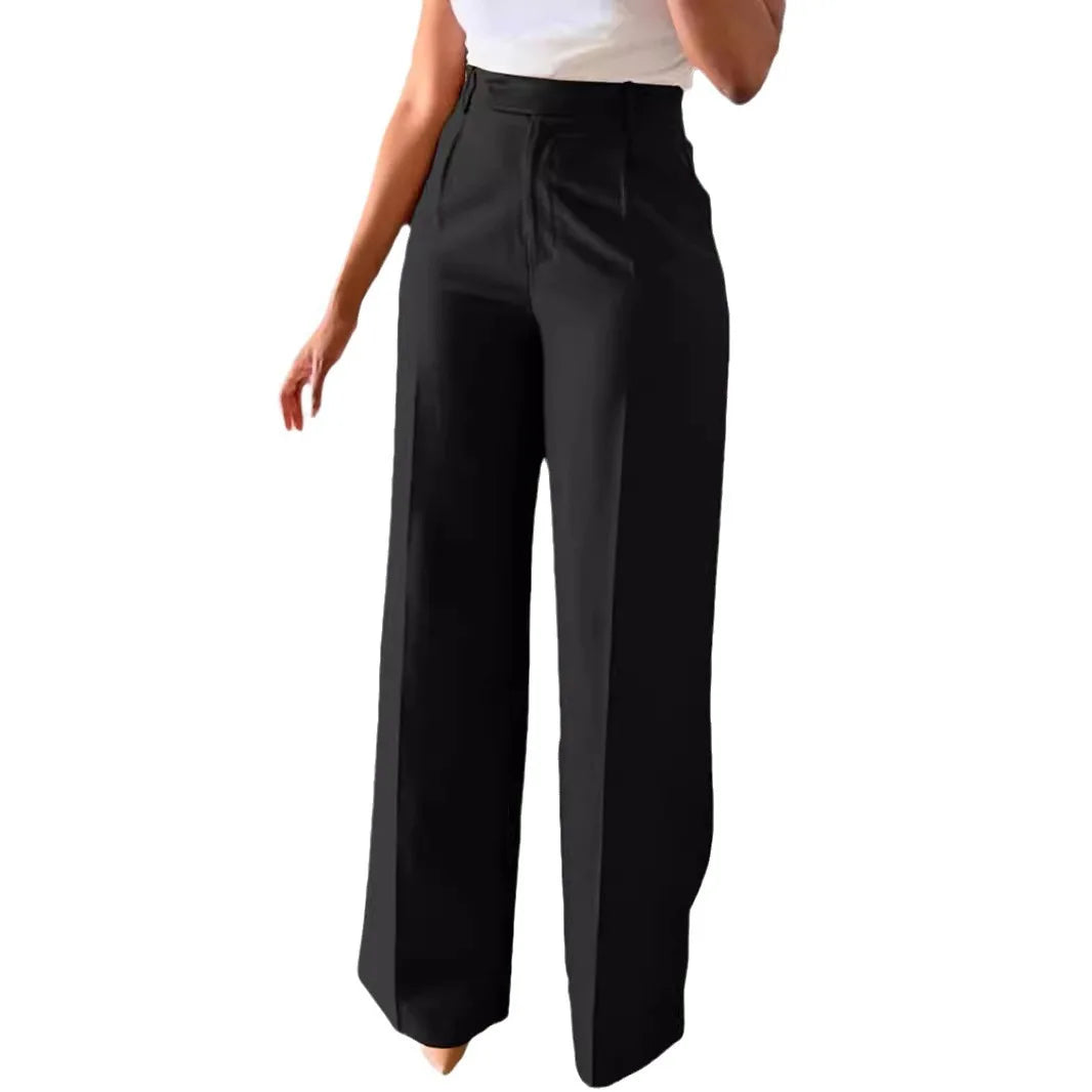 2025 New Pants Commuting High Waist Drape Straight Pants Formal Pants Casual Suit Long Pants Women