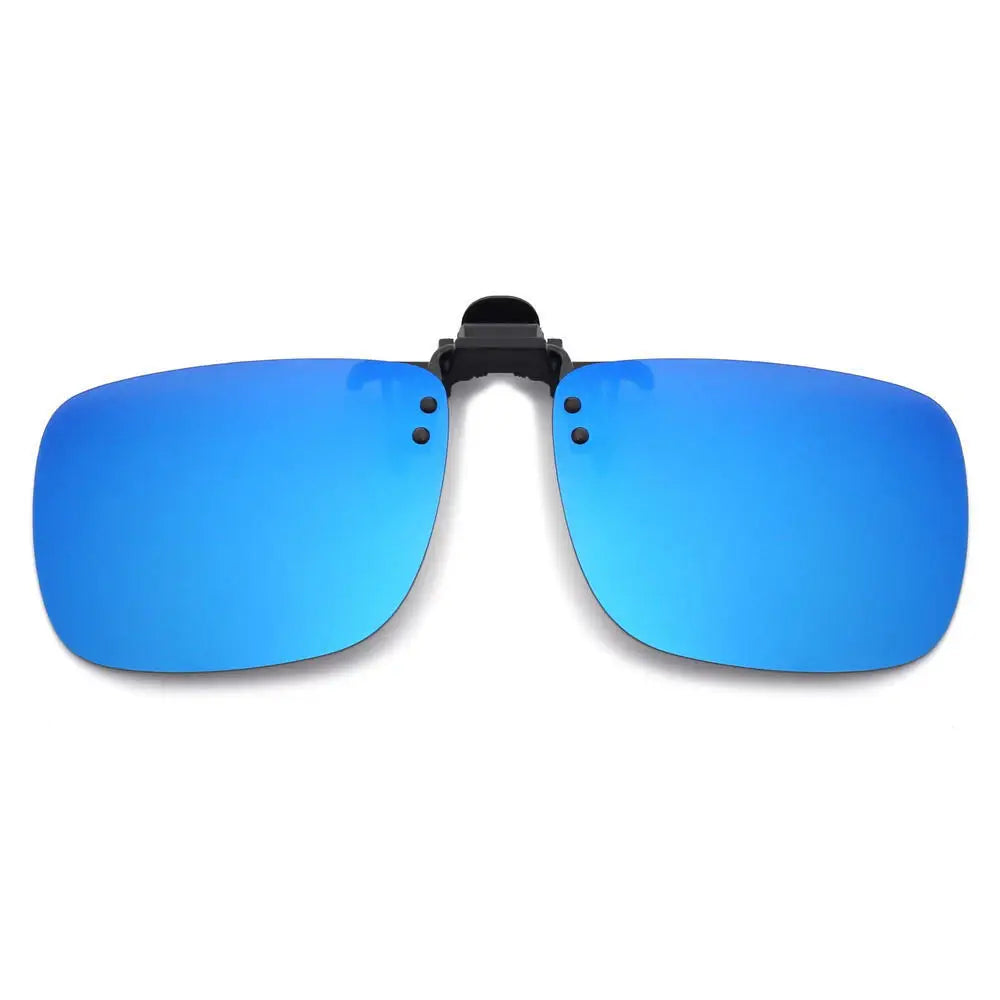 Polarized Sunglasses Men Clip On Yellow Lenses Night Vision Rimless Rectangle Sun Glasses Anti-glare UV400 Goggles 2026 Eyepiece