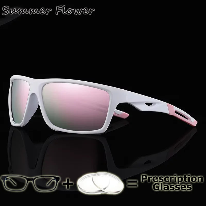Polarized Myopia Sunglasses Oversize Big Curve Men Sun Glass Digital Progressive Sport Style Prescription Eyeglasses