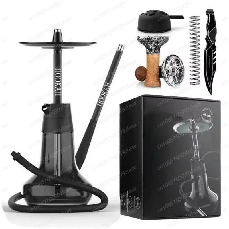 Russian Portable Arab Shisha, Large Smoke Hookah with Gift Box